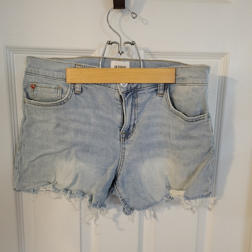 Hudson Jeans Light Blue Denim Women Shorts